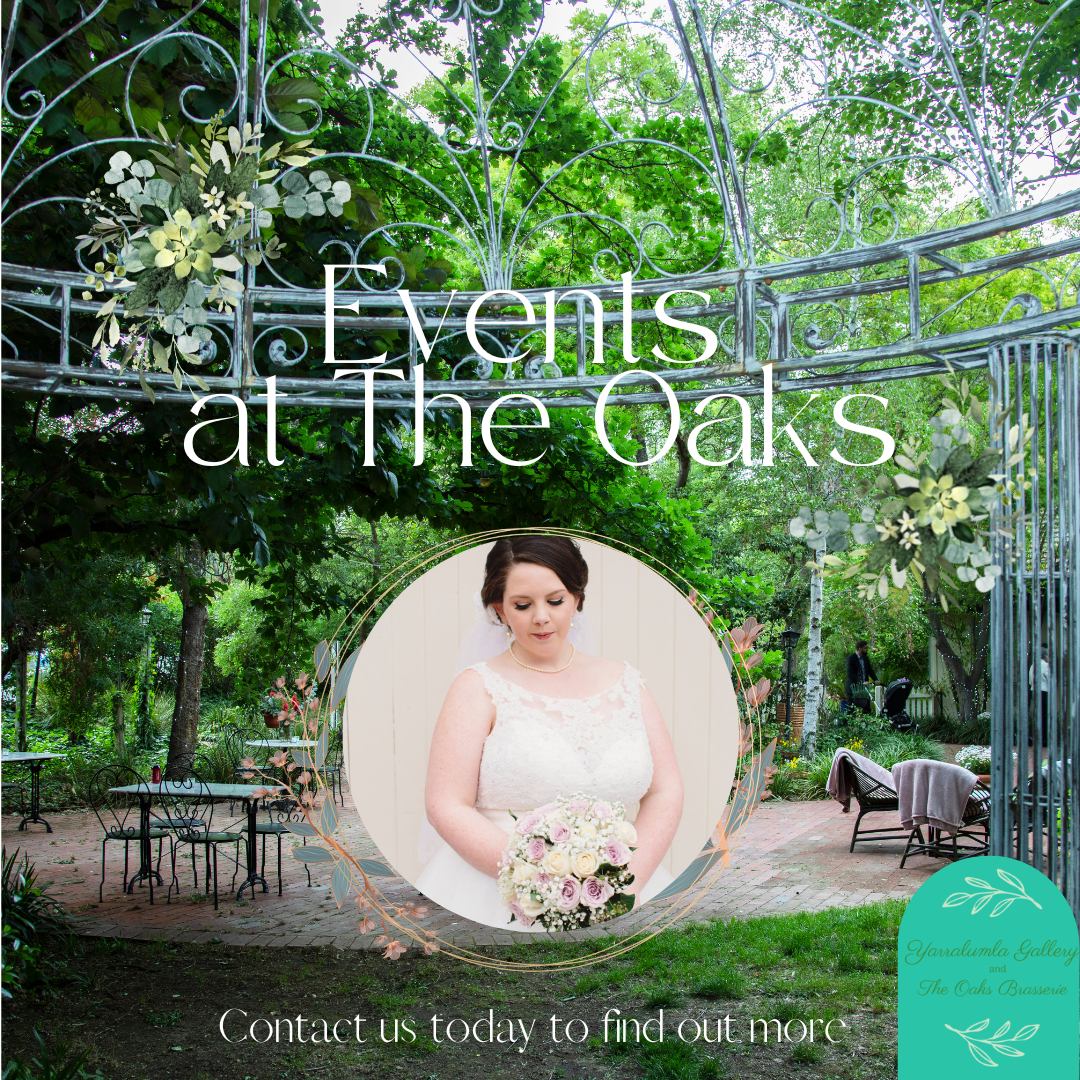 Yarralumla Gallery and Oaks Brasserie Facebook ad: Event Venue Canberra