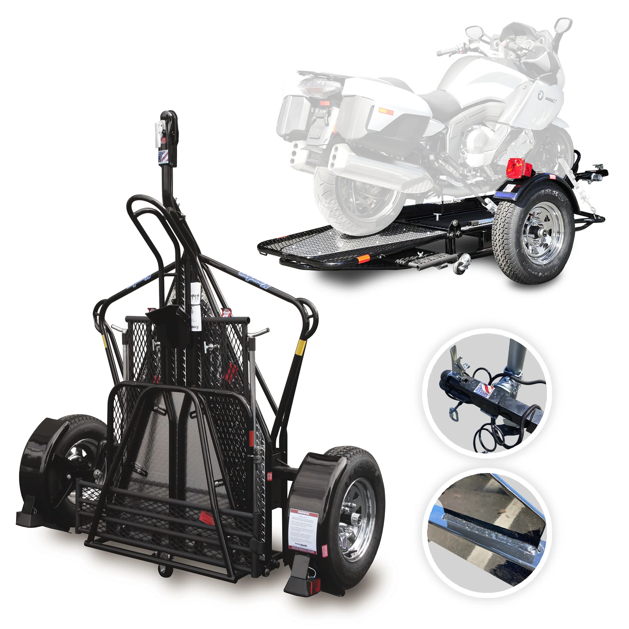 Auto Hoists USA Facebook ad: Special Offer: Premium Stand-Up Trailers!