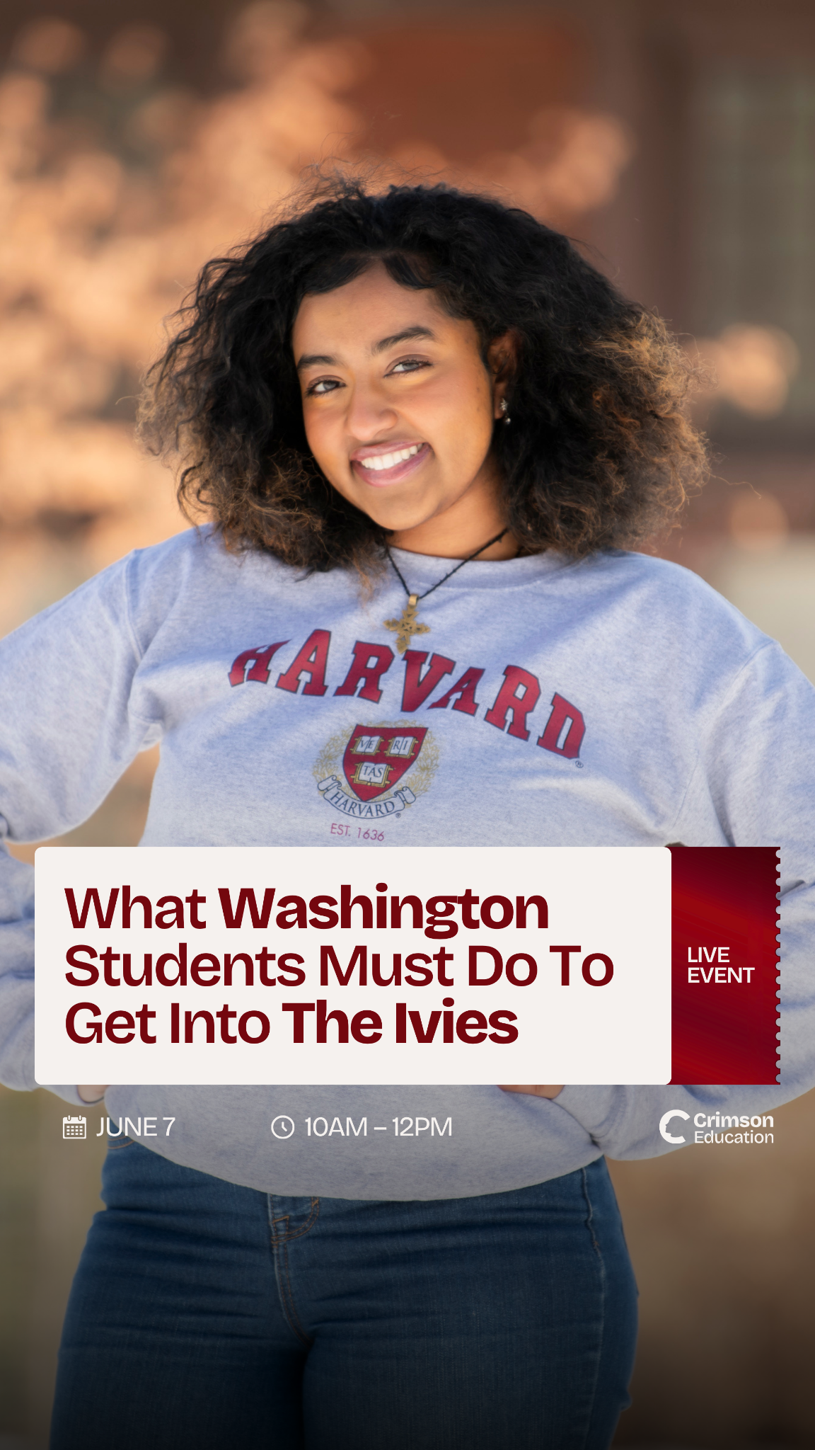 Crimson Education Facebook ad