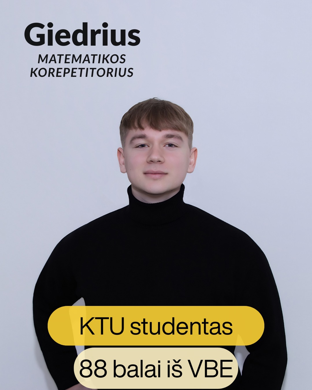 Korepetitorius Matematikos Facebook ad: Susipažinkite, Giedrius, matematikos korepetitorius, KTU…