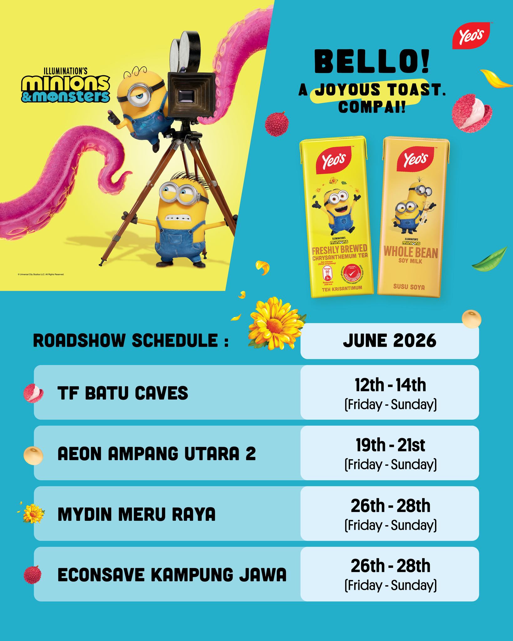 Yeo's MY Facebook ad: Yeo's Roadshow has landed!