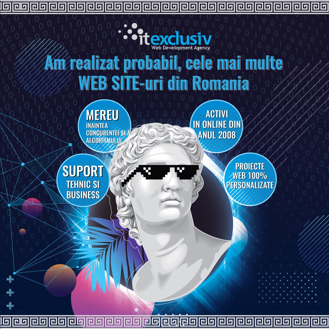 ITeXclusiv.ro - Web Design Agency Facebook ad: Creare Magazine Online gata sa vanda, Site-uri Web…
