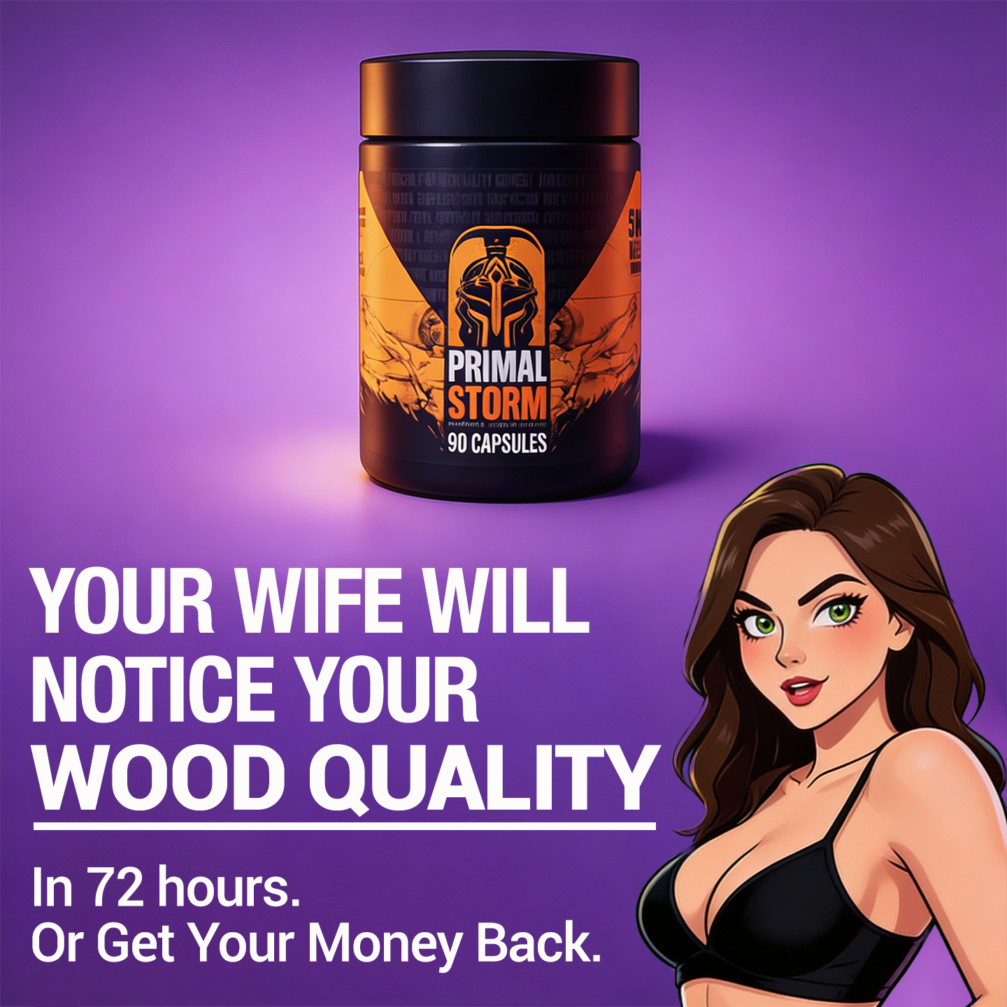 Primal Storm Supplements Facebook ad