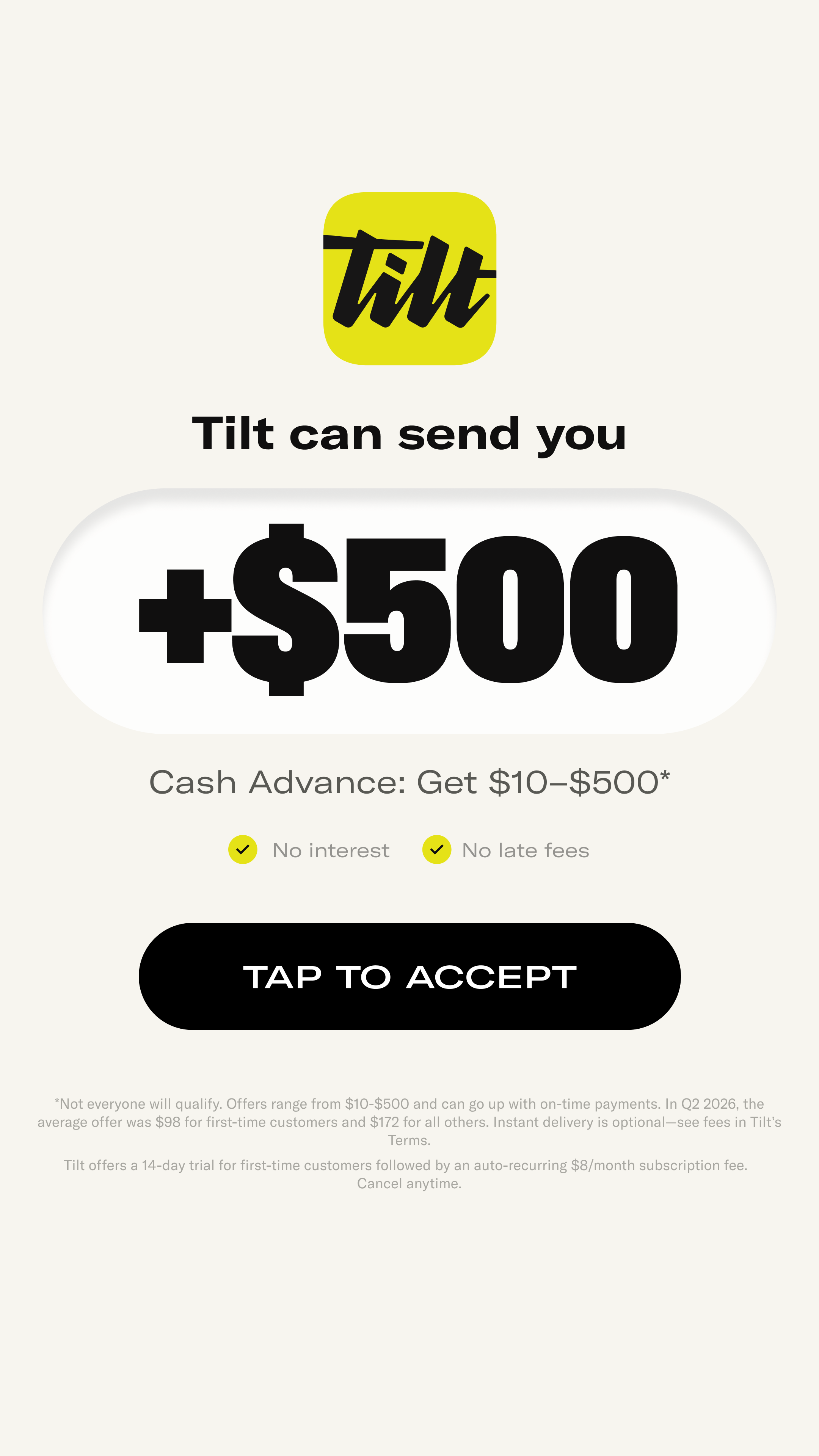 Tilt HQ Facebook ad