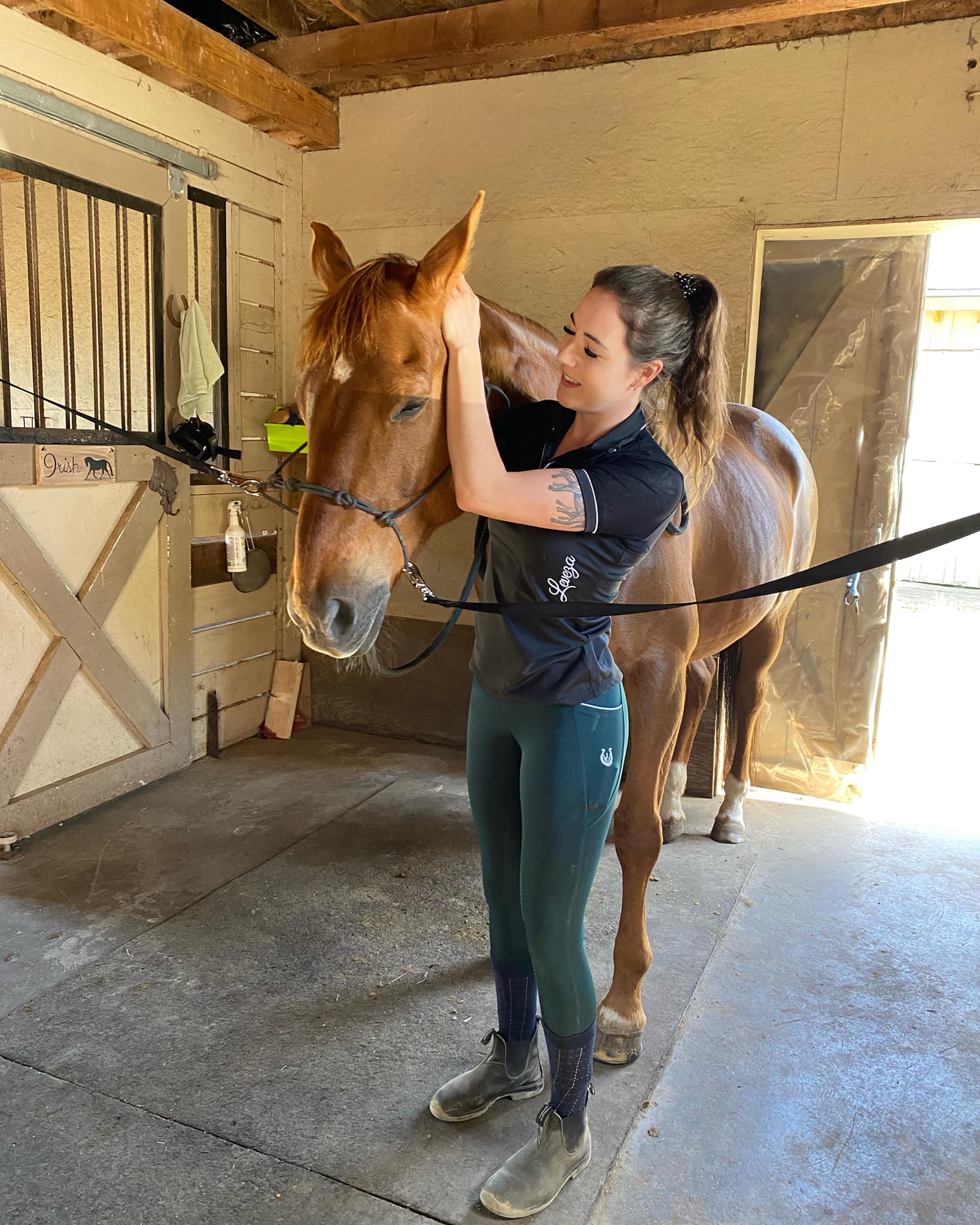EB Equine Performance Therapy Facebook ad: Specializing in gentle myofascial release and adjustments…