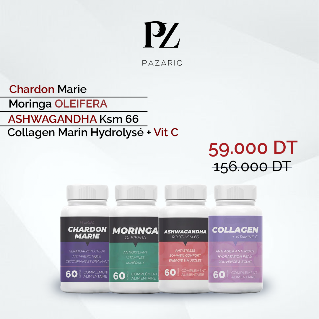 Pazario Facebook ad: Pack Santé & Énergie, Cure Complète 4 en 1