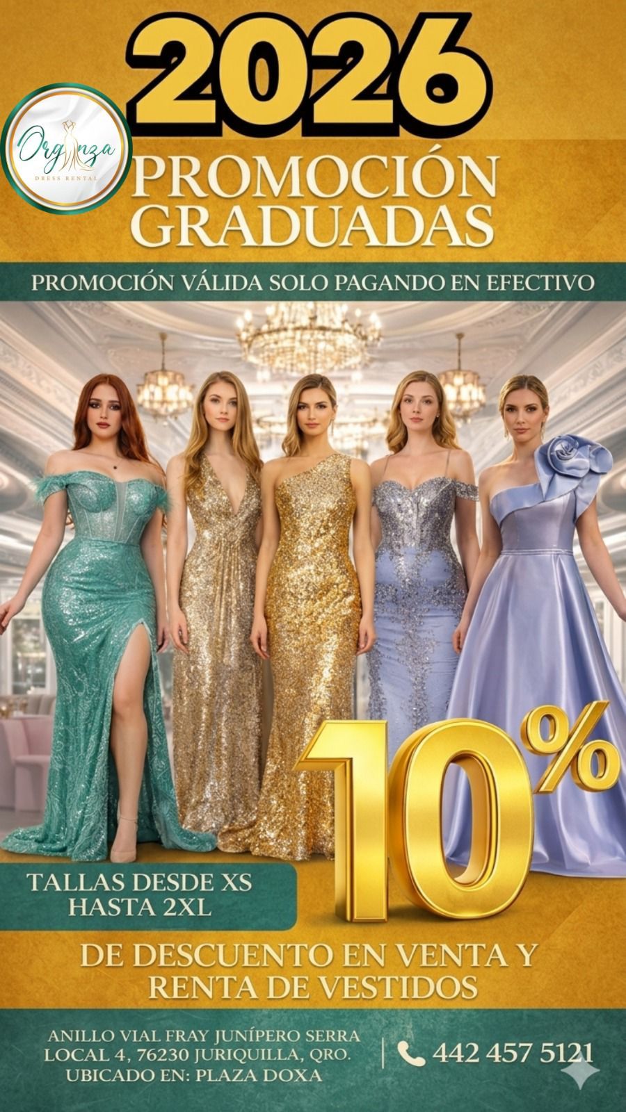 Organza Dress Rental Facebook ad
