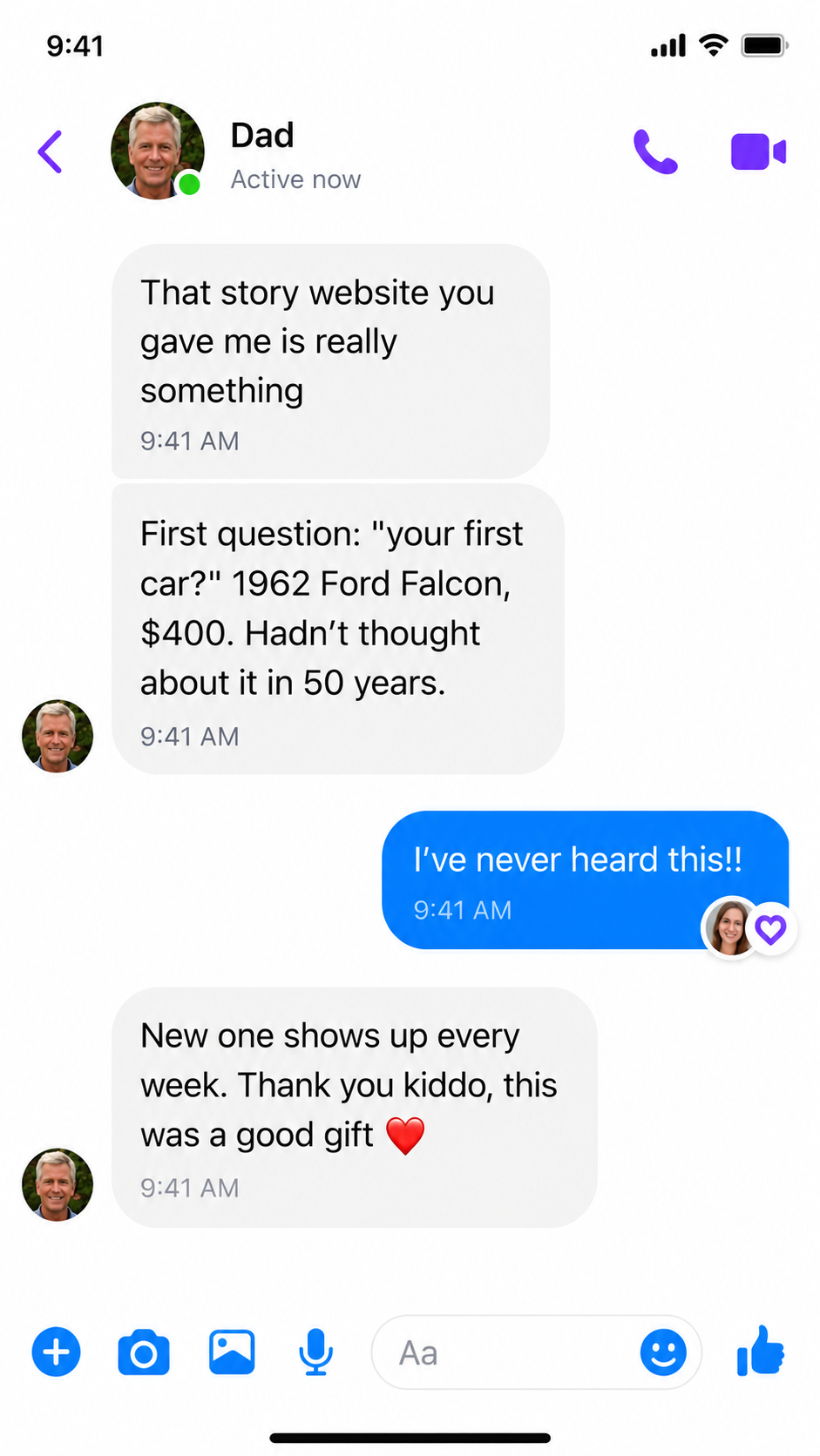Storyworth Facebook ad