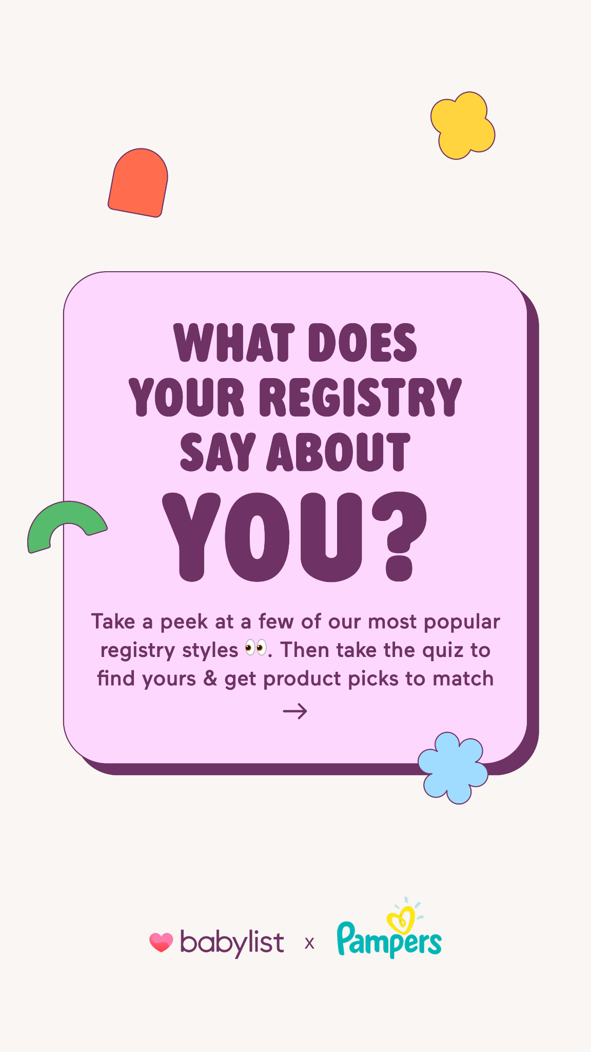 Babylist Facebook ad