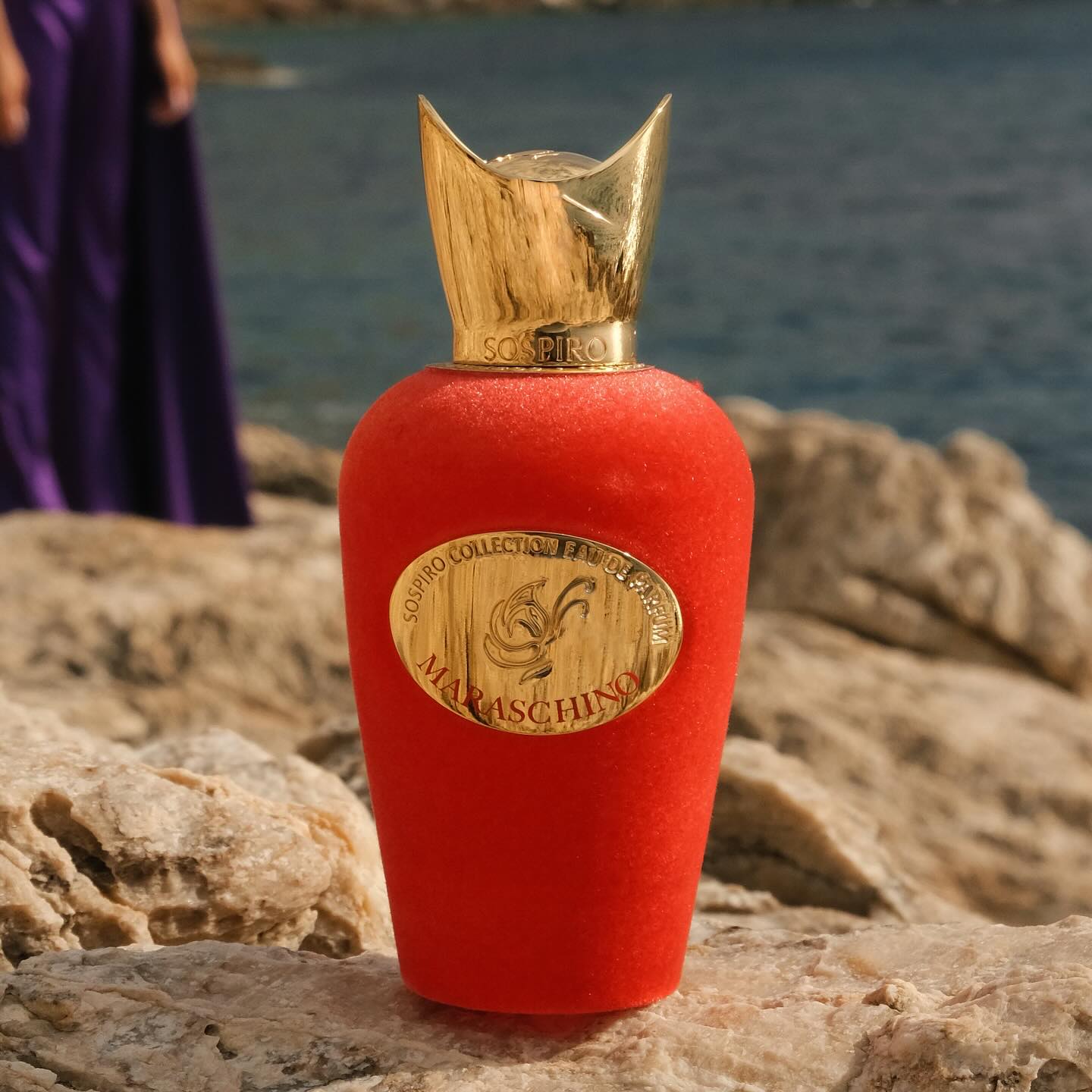 Sospiro International Facebook ad: As day fades, Maraschino turns to jazz.Vanilla, woods…