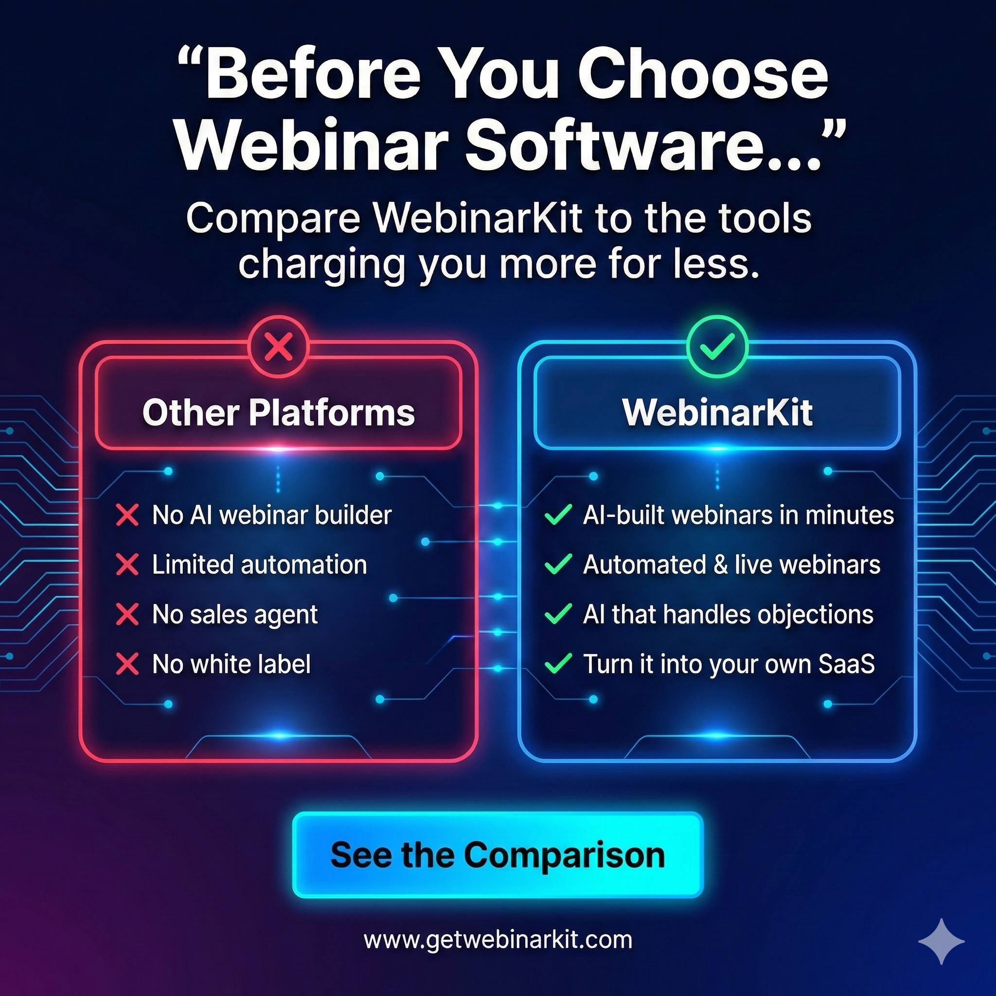 WebinarKit Facebook ad