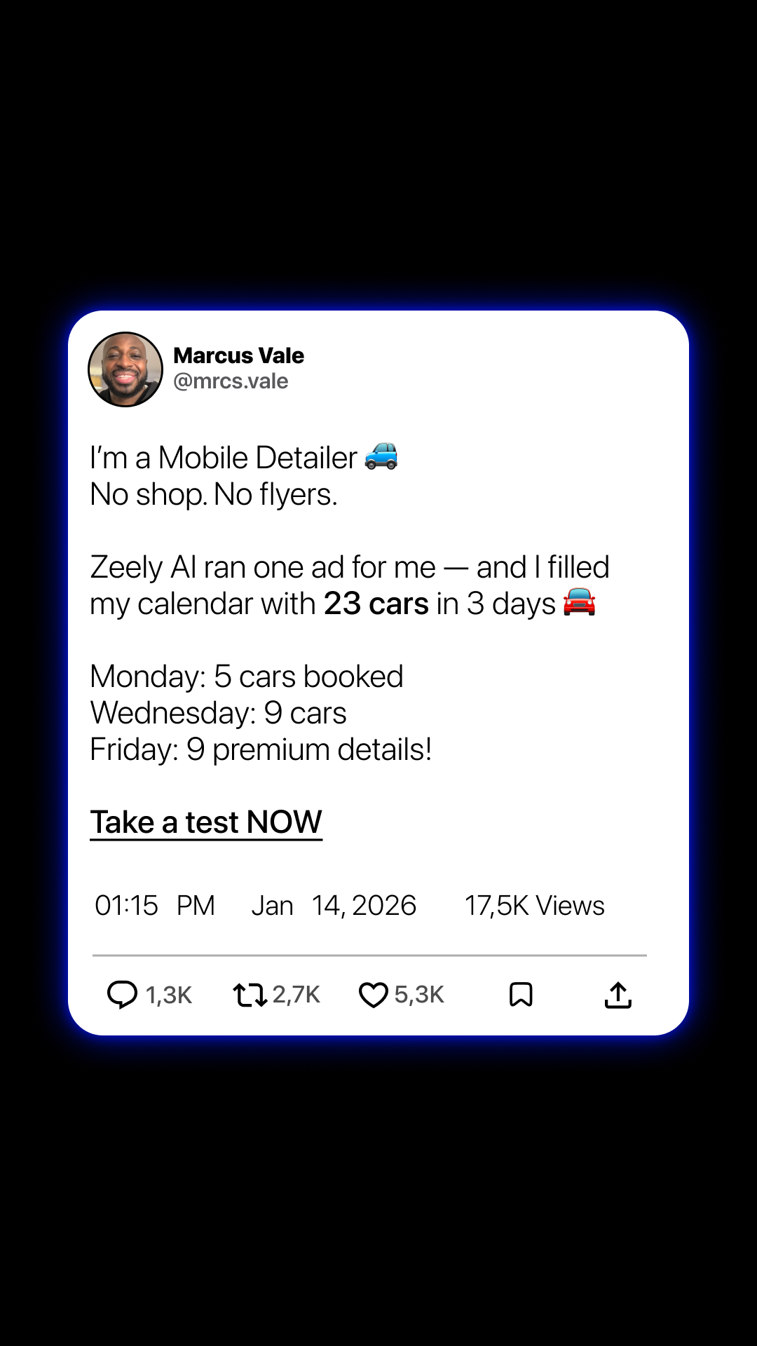 Zeely Facebook ad