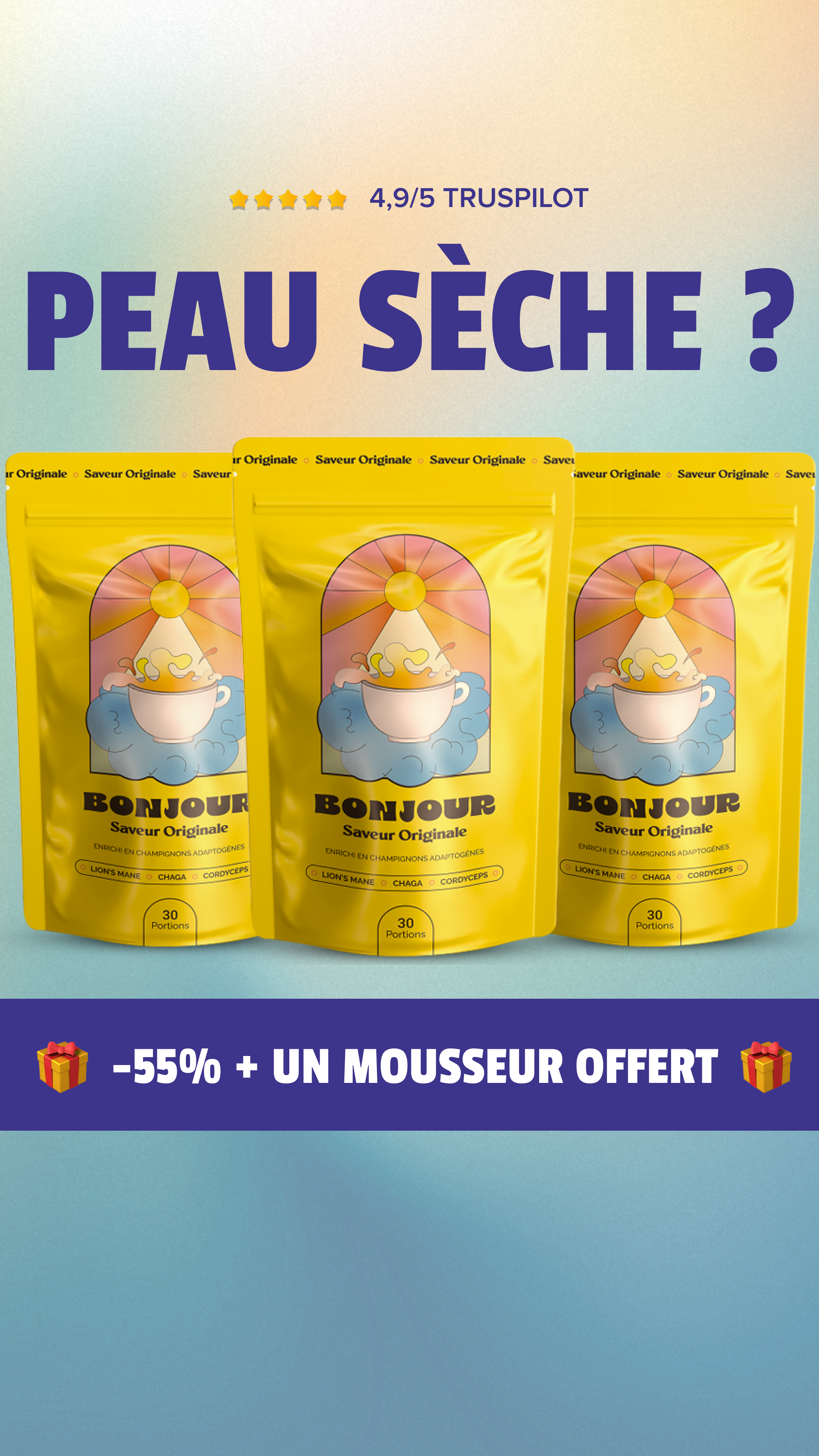 Bonjour Facebook ad