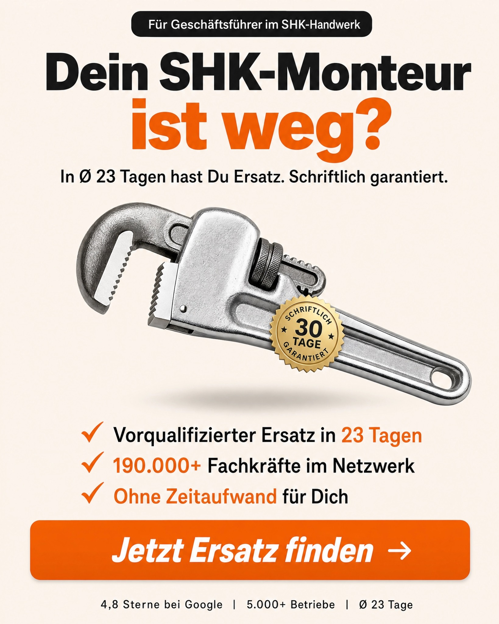 Candidate Flow GmbH - Recruitingpartner für Handwerk, Bau und Industrie Facebook ad