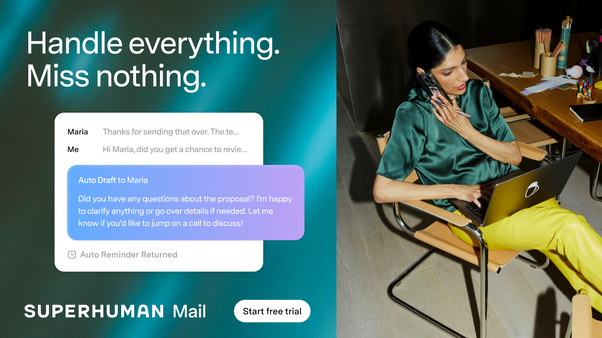 Superhuman Mail Facebook ad