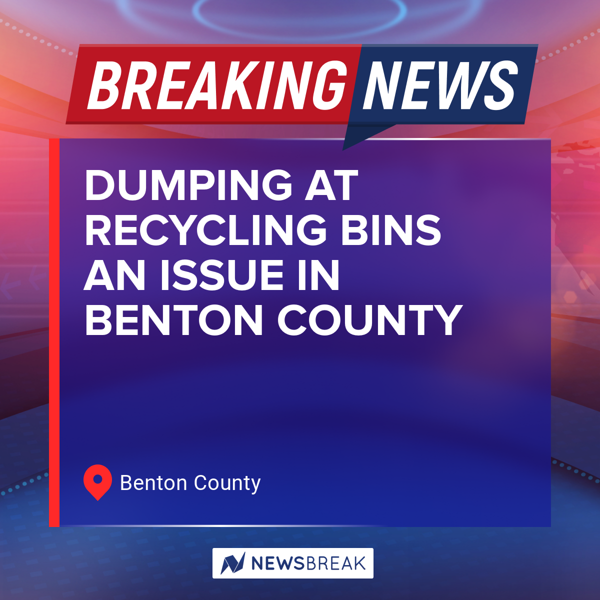 Benton County, IA Facebook ad: Breaking news from Benton County!