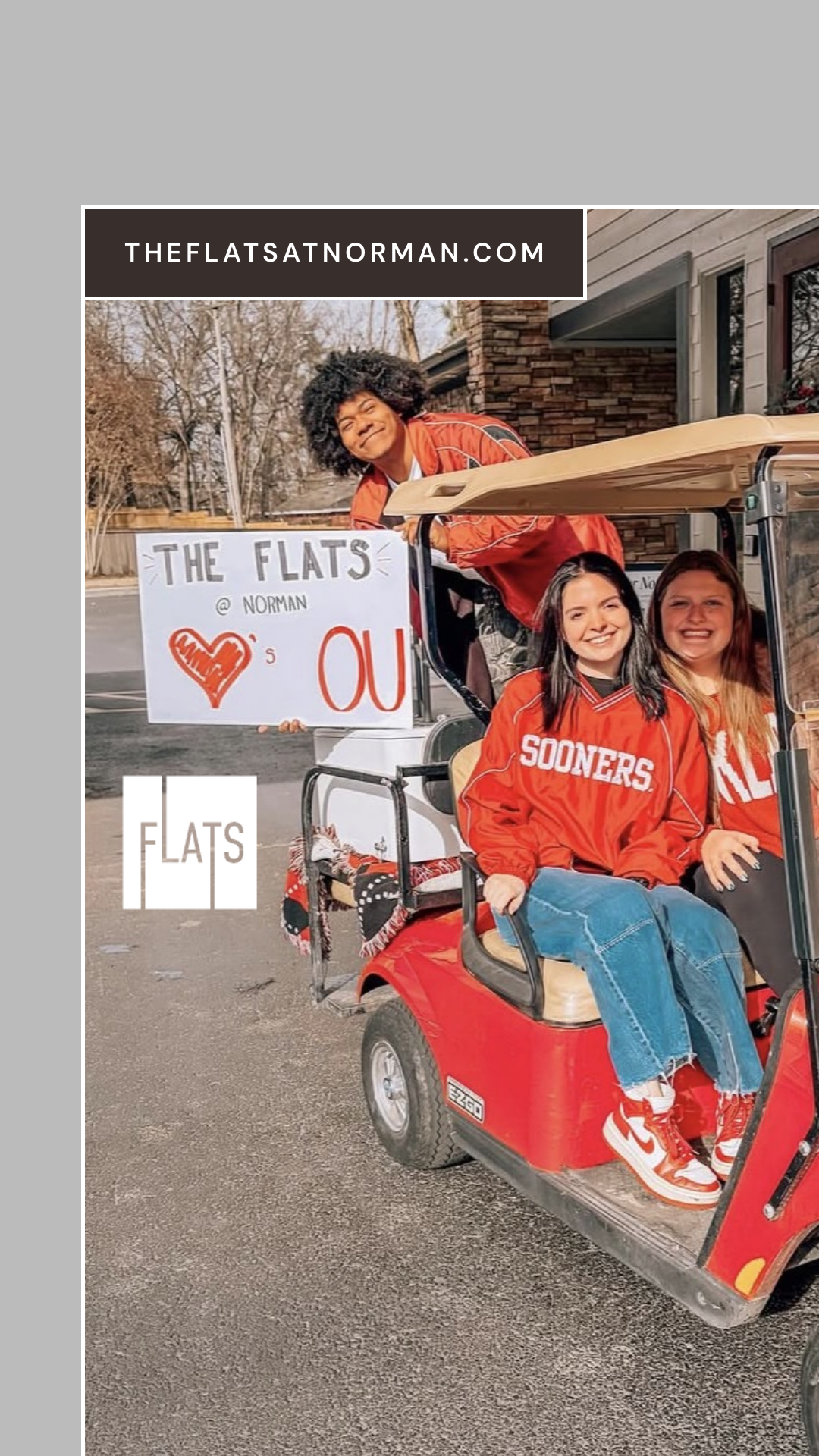 The Flats at Norman Facebook ad from Aug 4, 2026