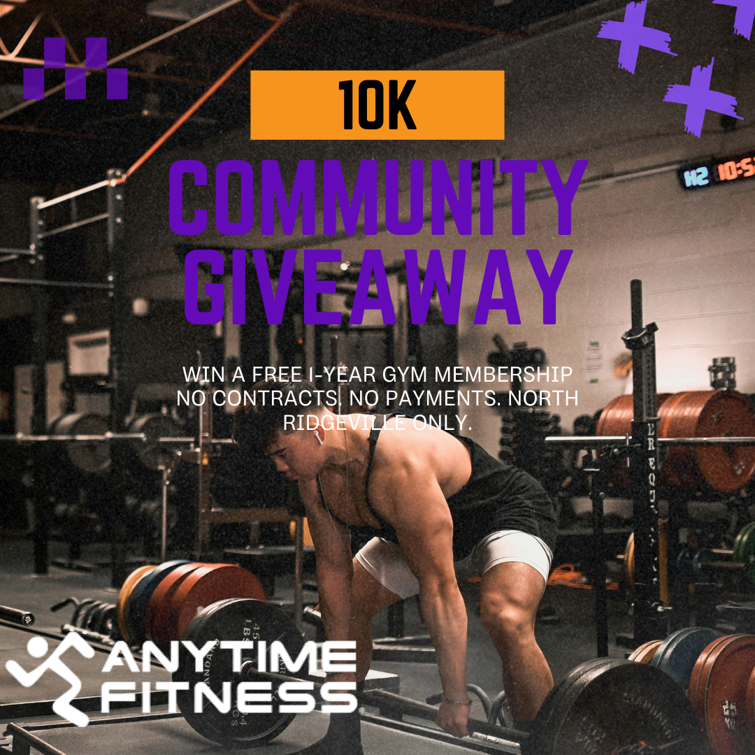 Anytime Fitness North Ridgeville Facebook ad: ๐๐ฎ๐ซ๐ง ๐
๐๐ญ & ๐๐๐ ๐๐๐!