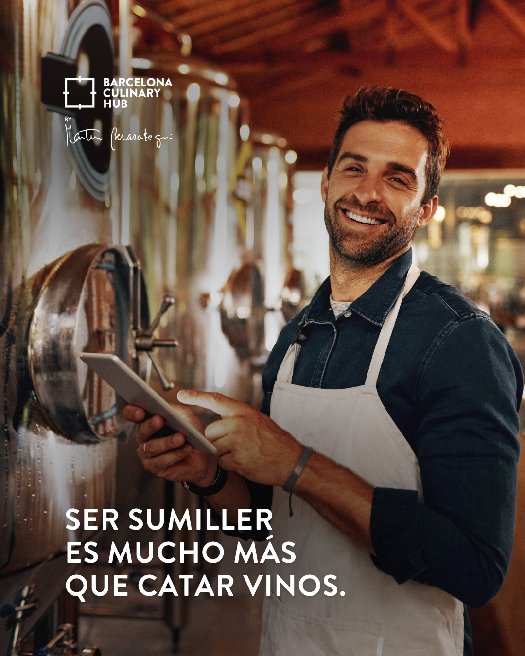 Barcelona Culinary Hub by Martín Berasategui Facebook ad: Dices que quieres ser sumiller y alguien te…