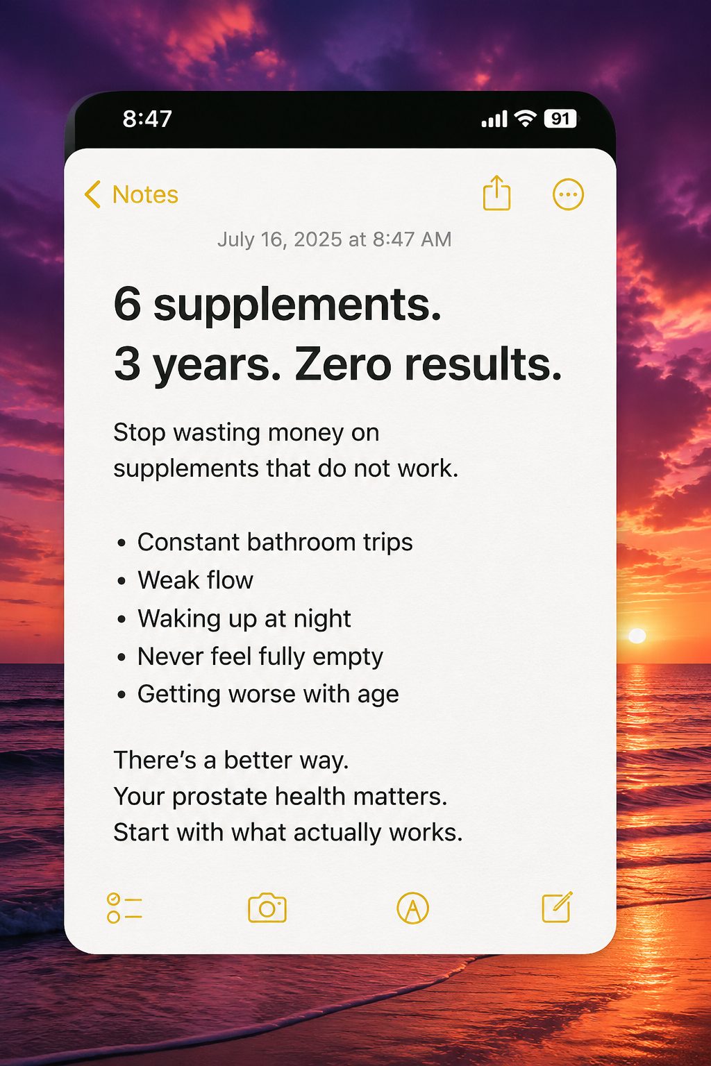 Dr. David Miller Facebook ad: I Tried 6 Prostate Supplements in 3 Years. Here Is the One…