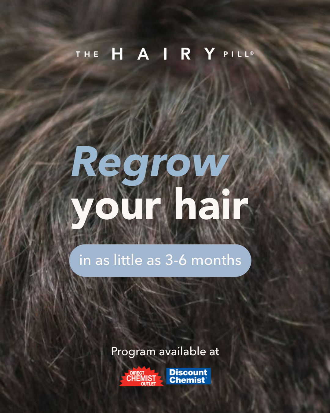 The Hairy Pill Facebook ad: Get started today