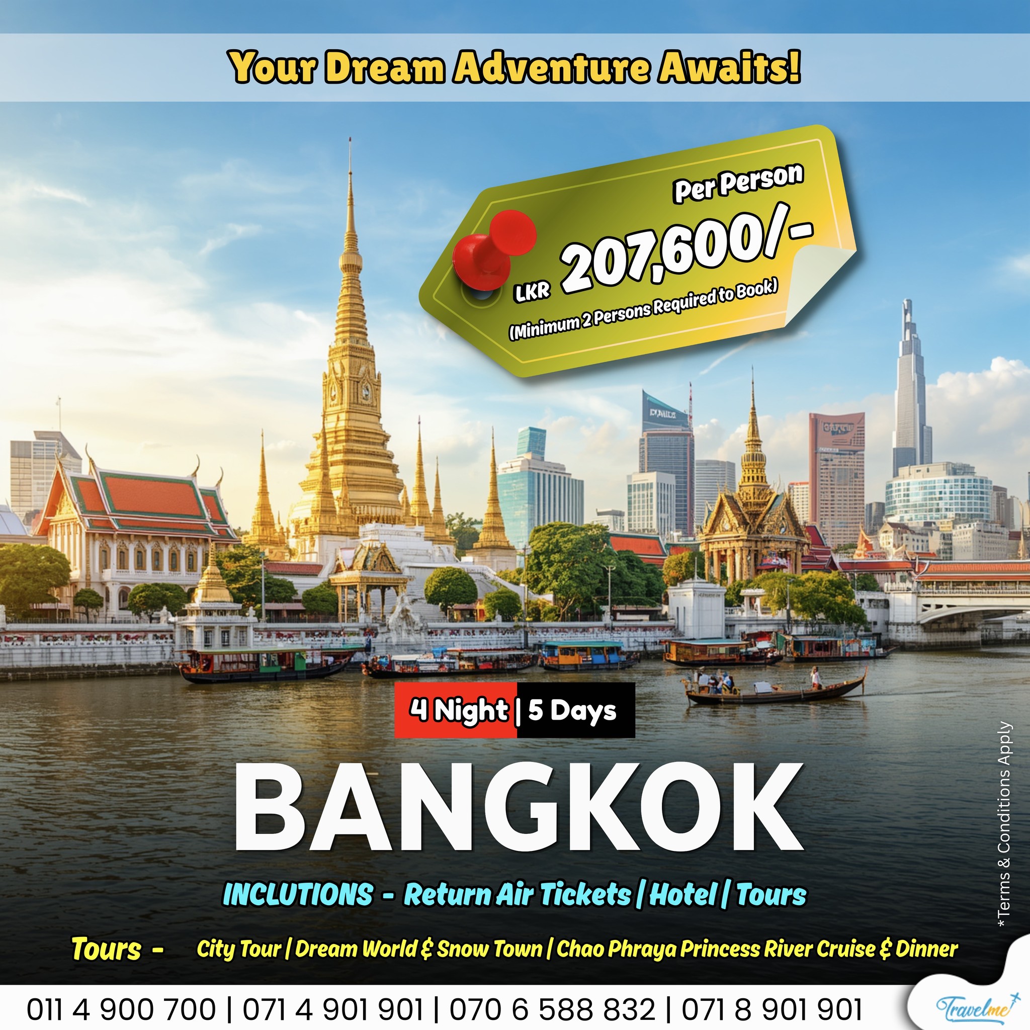 Travelme.lk Facebook ad: Discover the Magic of Bangkok!