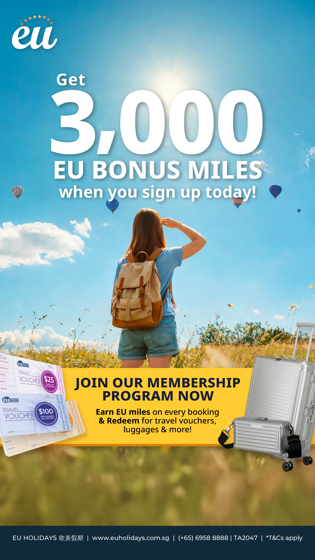EU Holidays Facebook ad