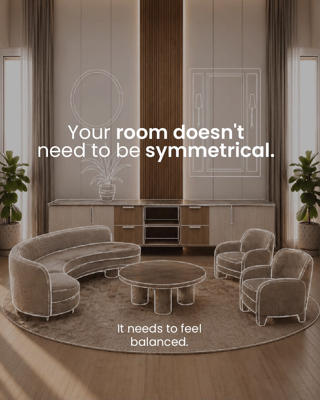 The House Kraft Facebook ad: Have you tried asymmetry when designing your home?