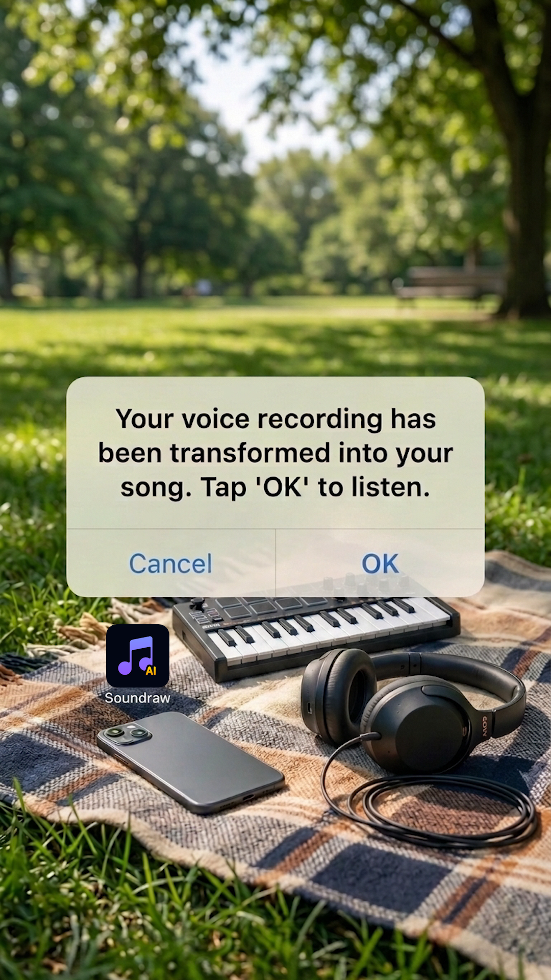SoundDraw - AI Music Generator Facebook ad