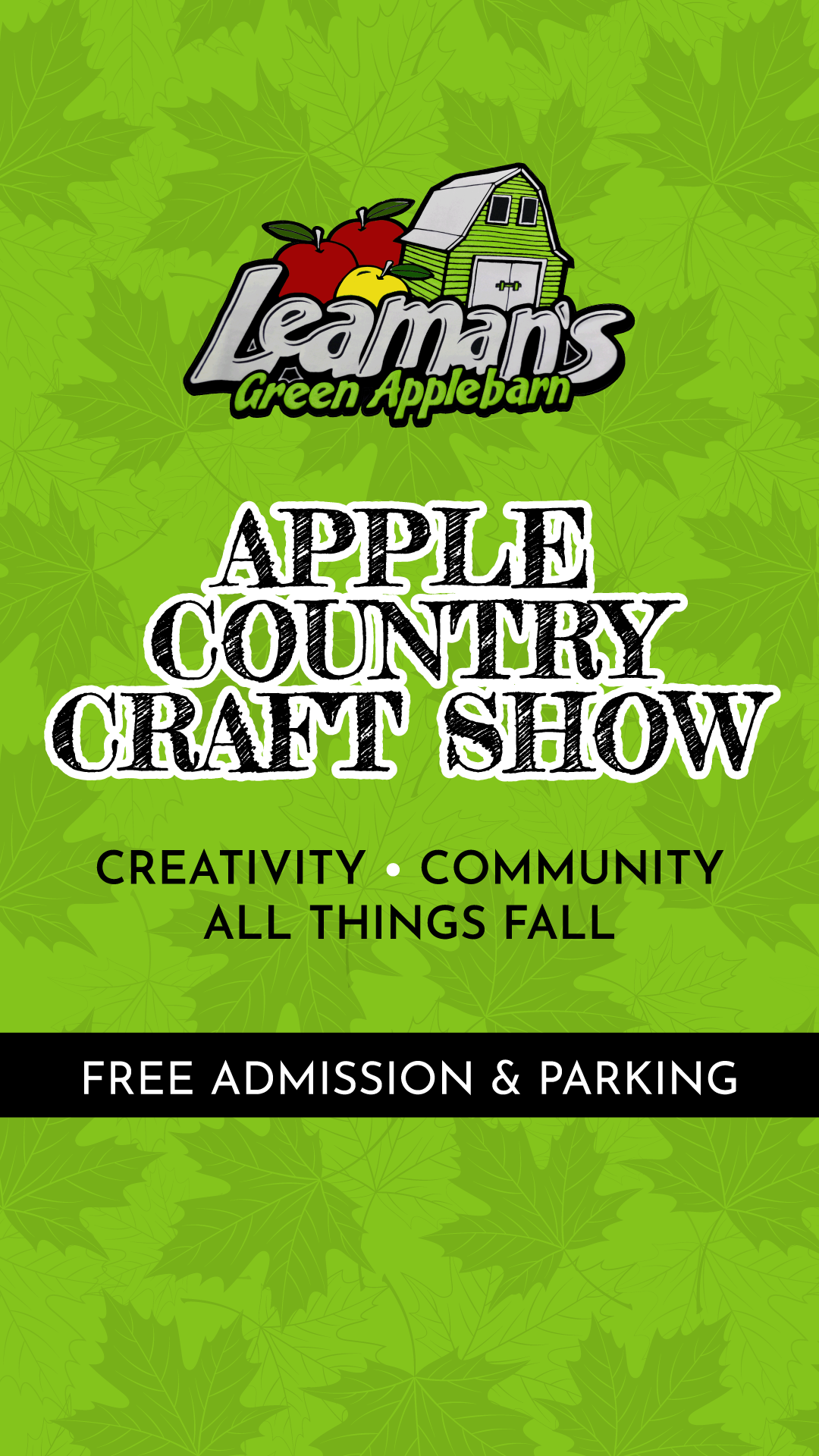 Leaman's Green Applebarn Facebook ad from Aug 7, 2026