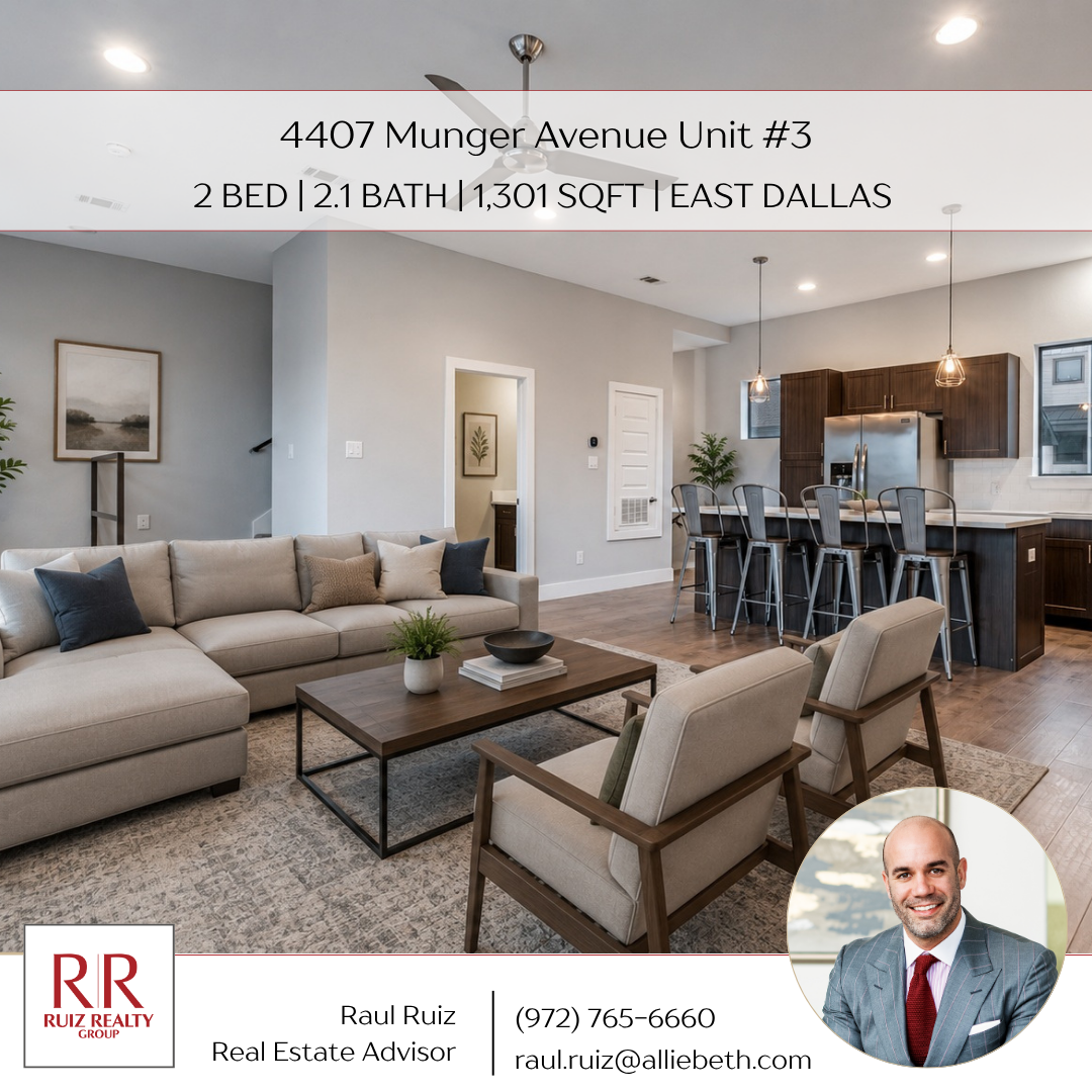 Raul Ruiz - Realtor Facebook ad: East Dallas Townhome | Available