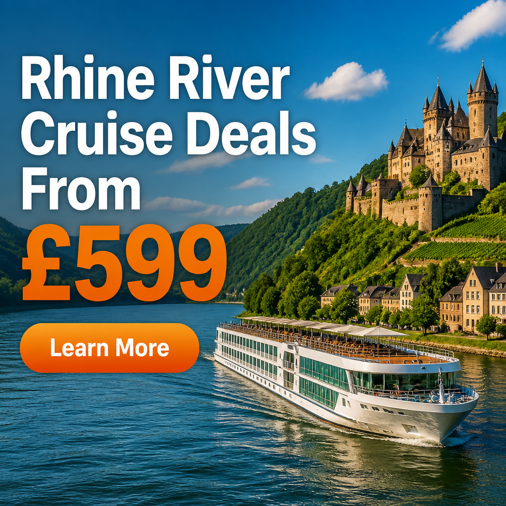 Golden Path Care Facebook ad: Search for Rhine River Cruise Deals From £599