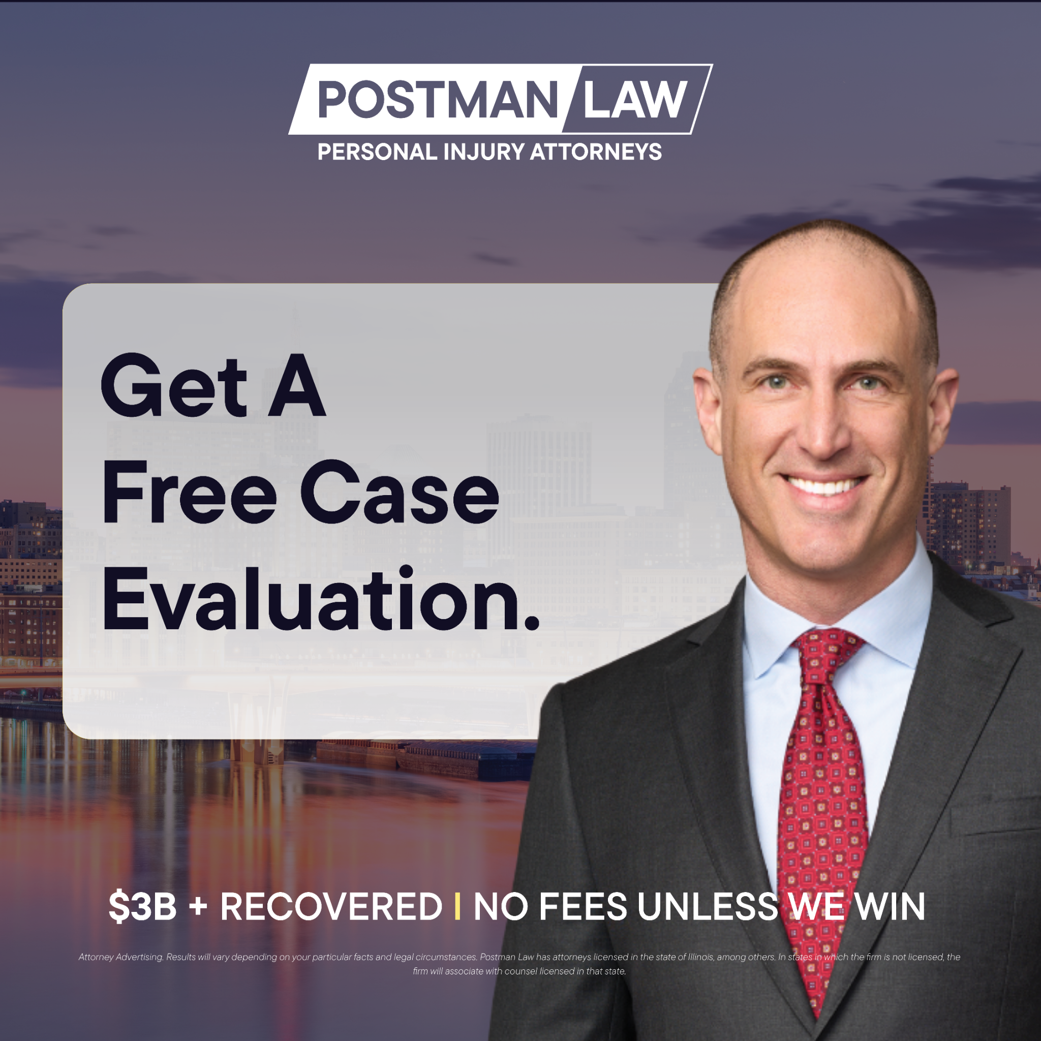 Postman Law Facebook ad