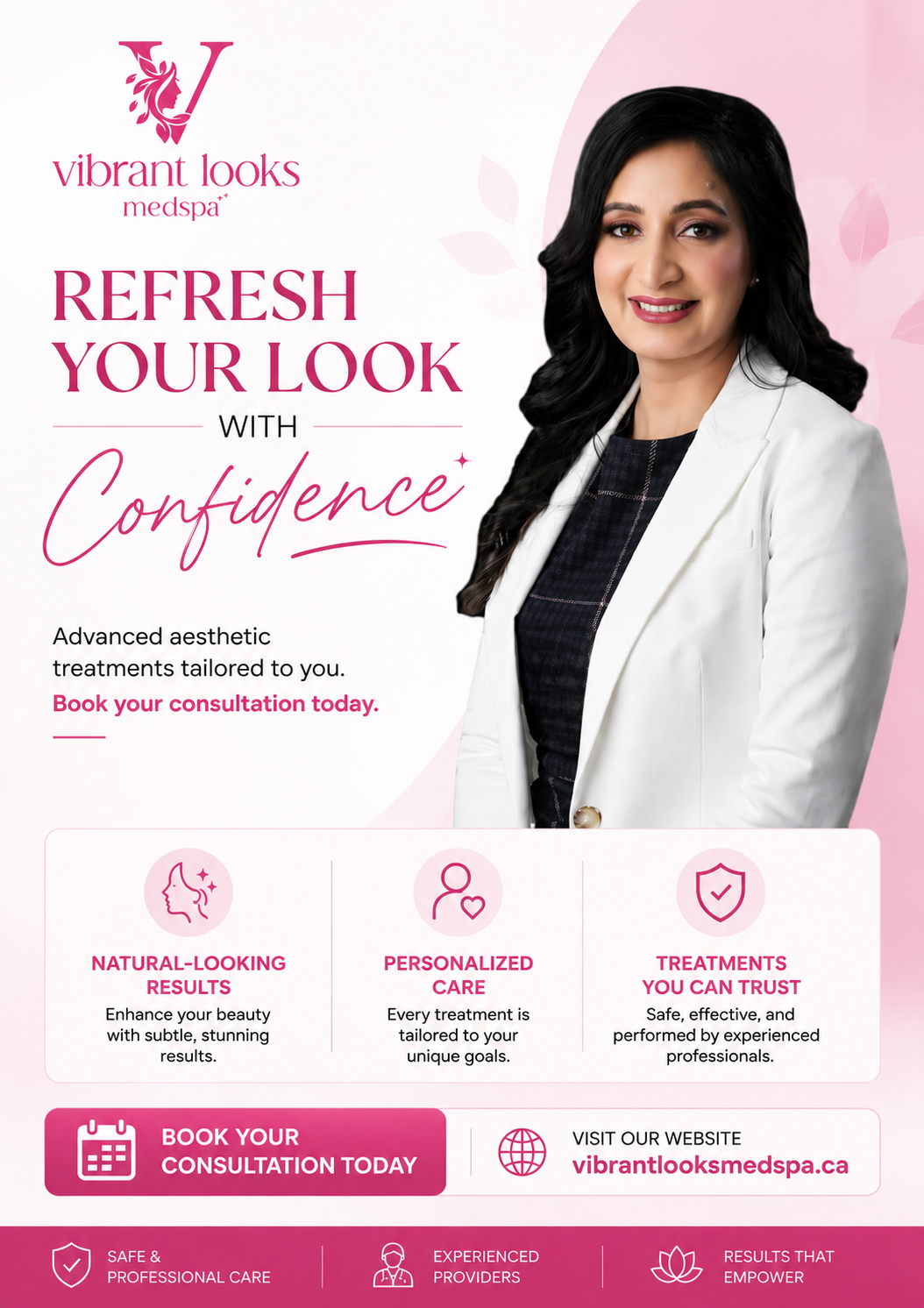 Vibrant Looks Medspa Facebook ad: Trusted MedSpa in Abbotsford