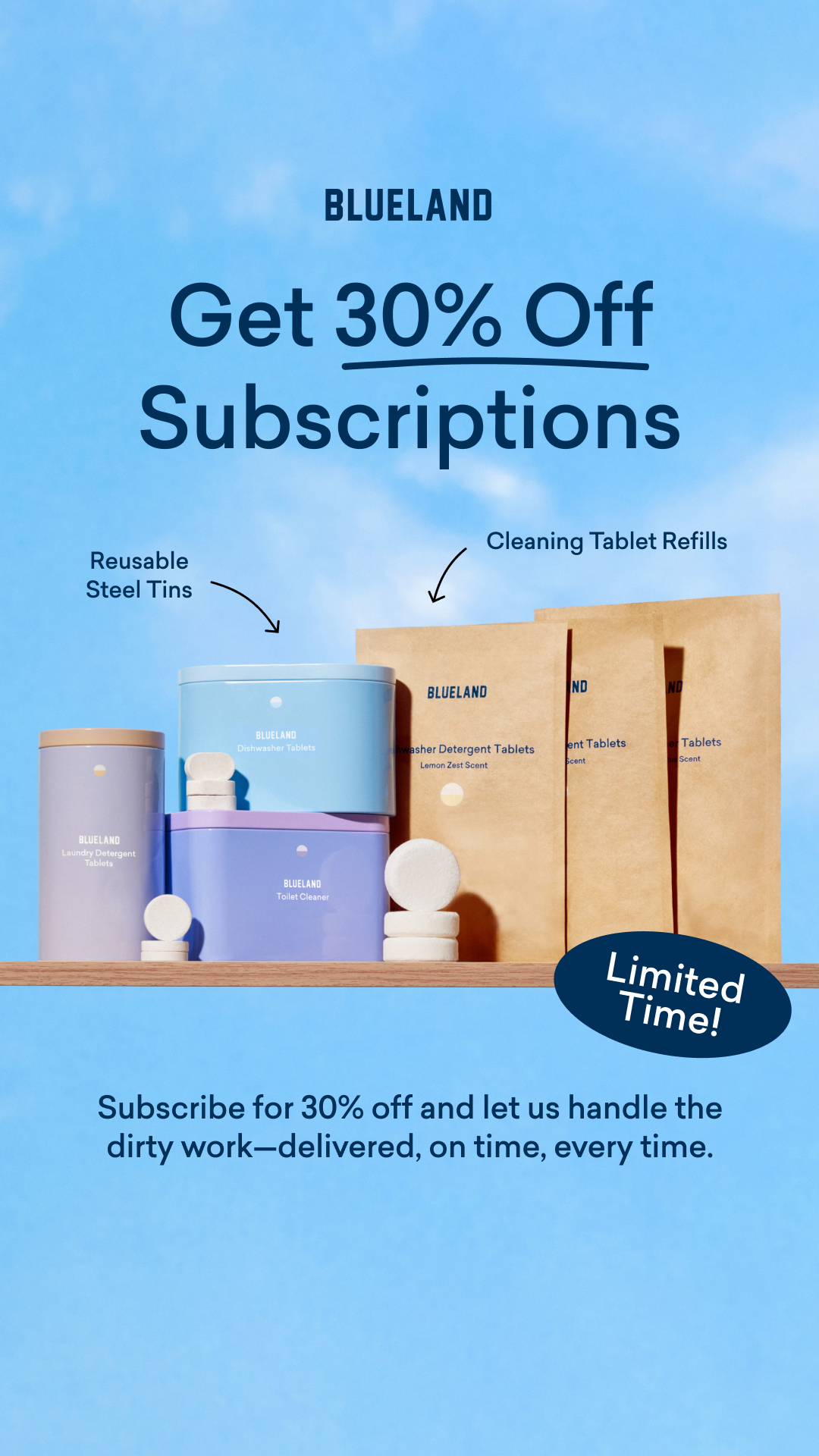 Blueland Facebook ad