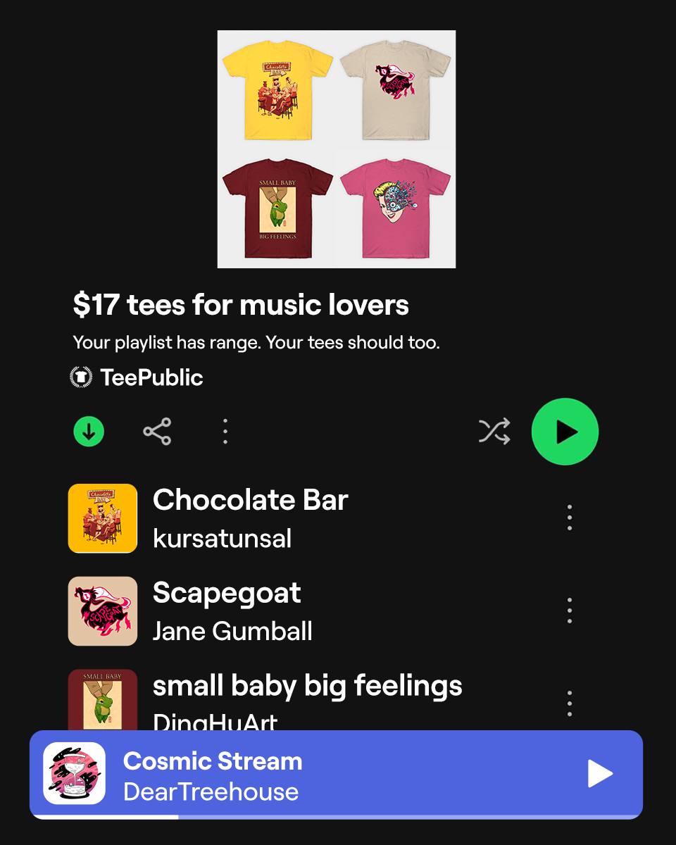 TeePublic.com Facebook ad