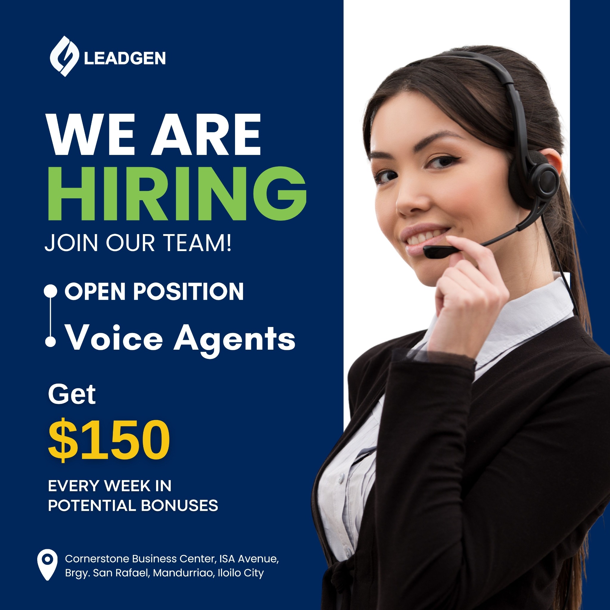 Lead Gen - Lead Generation & Donor Creation Facebook ad: Immediate Hiring: 200 Voice Agents