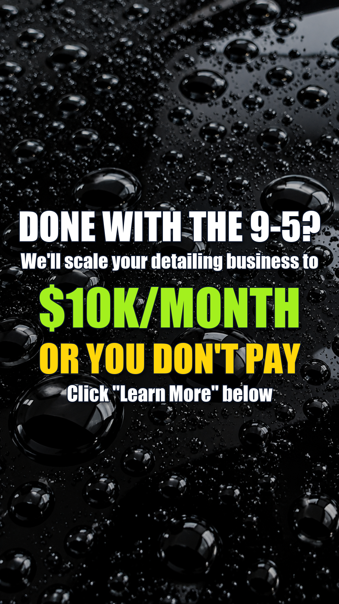 Rocket Detailer Facebook ad: For detailers going all in on their business.
