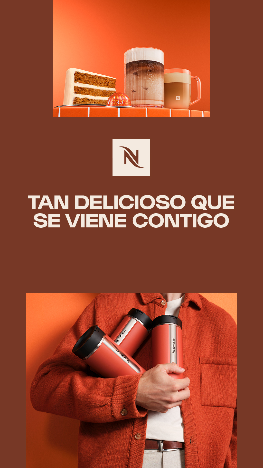 Nespresso Facebook ad: Lleva el otoño contigo