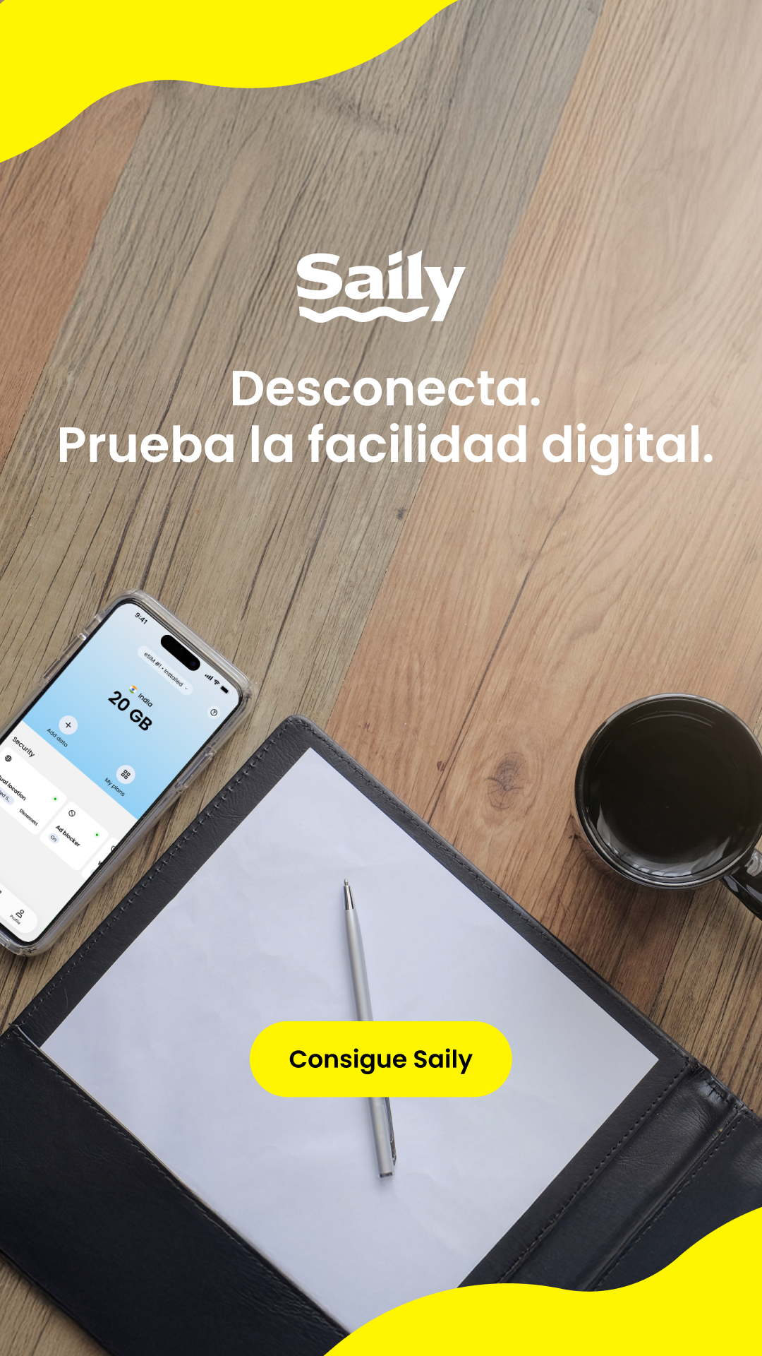 Saily Facebook ad