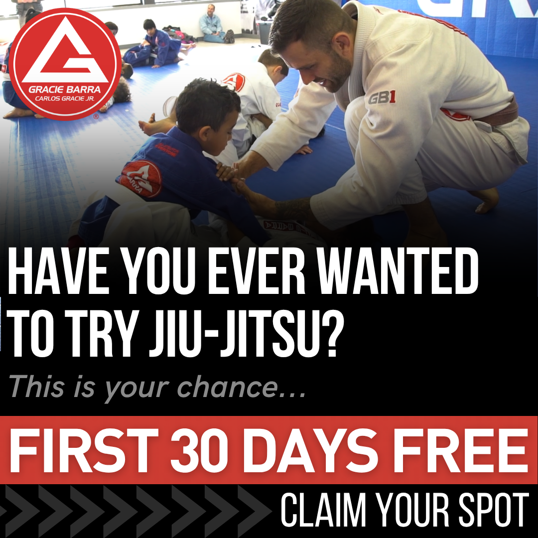 Gracie Barra Newtown Facebook ad: FIRST 30 DAYS FREE