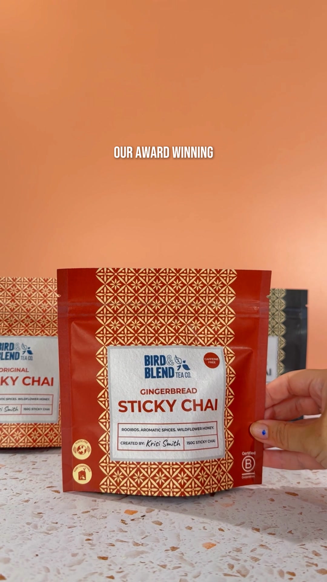 Bird & Blend Tea Co. Facebook ad: Try UK's First Sticky Chai!