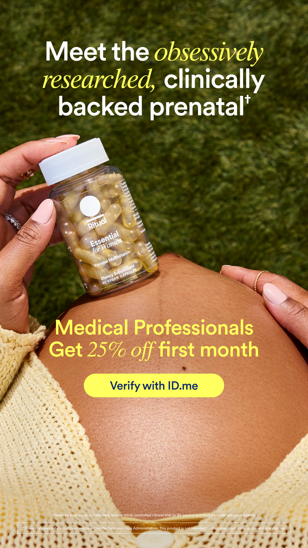 Ritual Facebook ad: Medical provider's get 25% off Ritual.