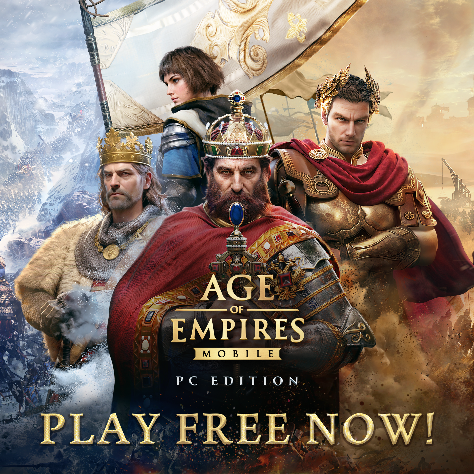 Age of Empires Mobile Facebook ad from Aug 17, 2026