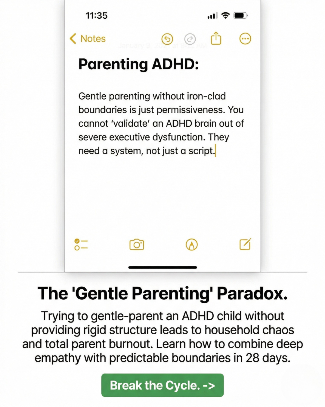 Parenting Leader Facebook ad