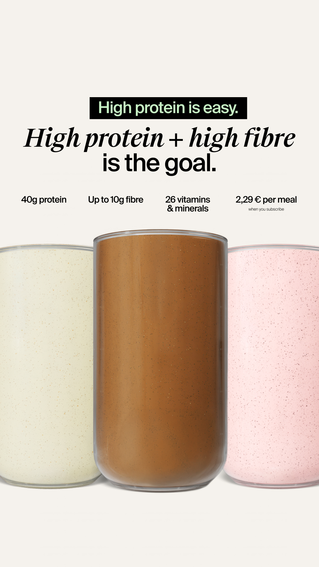 Huel Facebook ad