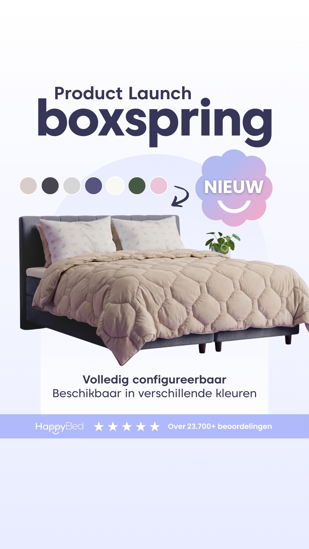 HappyBed Facebook ad