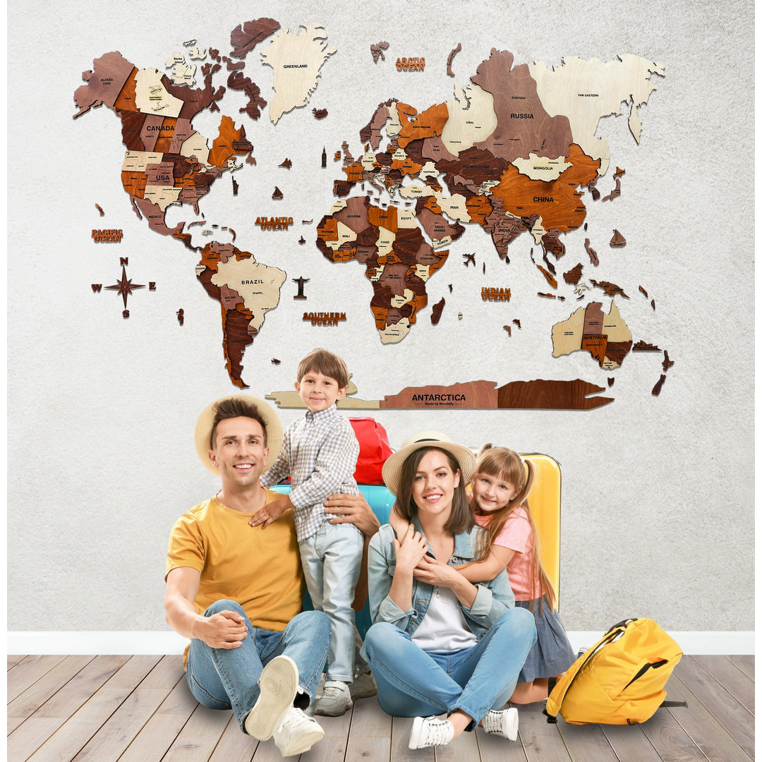 Home wall decor Facebook ad: Transform Your Space with Woodsify's Unique 3D Wooden…
