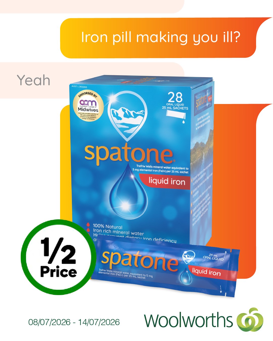 Spatone ANZ Facebook ad