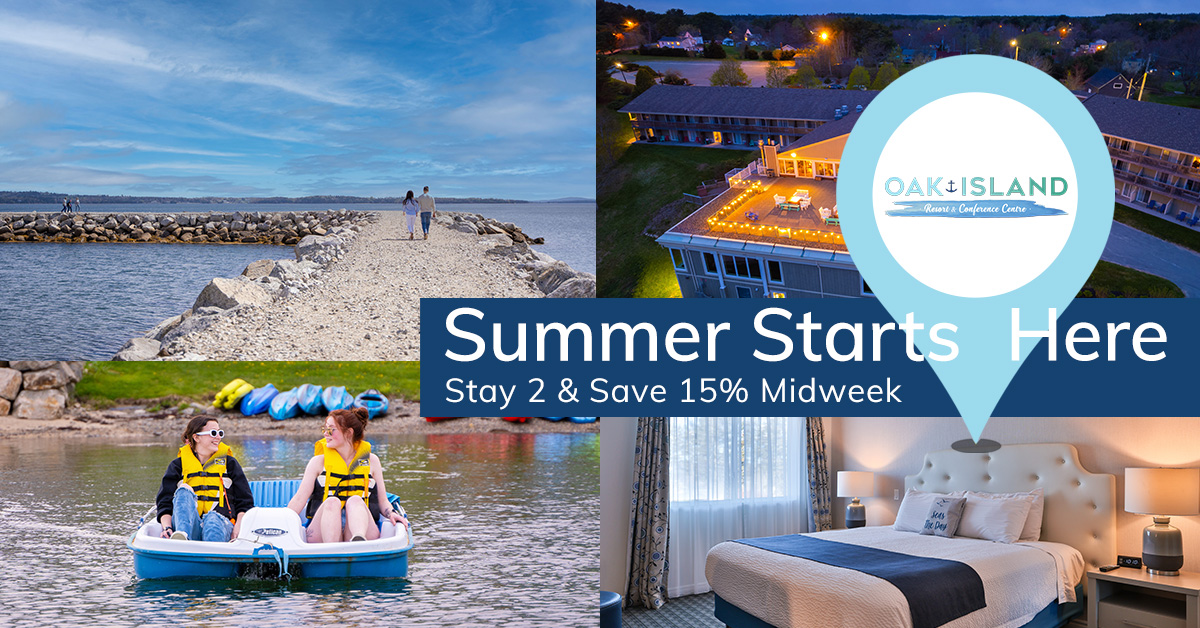 Oak Island Resort & Conference Centre Facebook ad from May 13, 2026